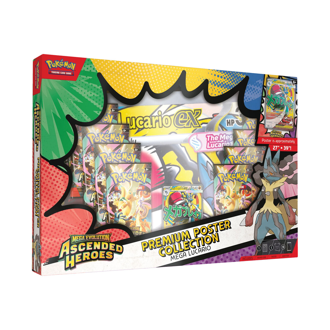 Mega Evolution Ascended Heroes - Mega Lucario Premium Poster Collection - EN Mega Evolution Ascended Heroes - Mega Lucario Premium Poster Collection - EN