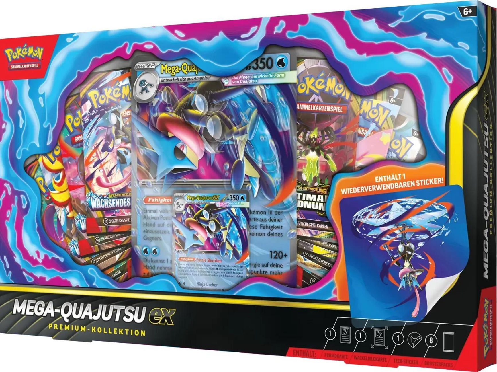 Pokémon TCG: Mega-Quajutsu ex Premium Collection - DE