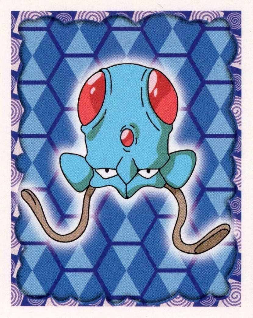 Tentacool - 72 - Merlin Sticker Series 1 Tentacool - 72 - Merlin Sticker Series 1