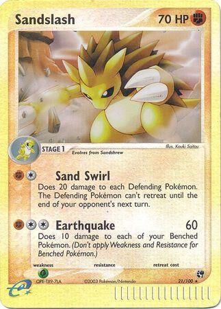 Sandslash - 21/100 - Reverse Holo - EN