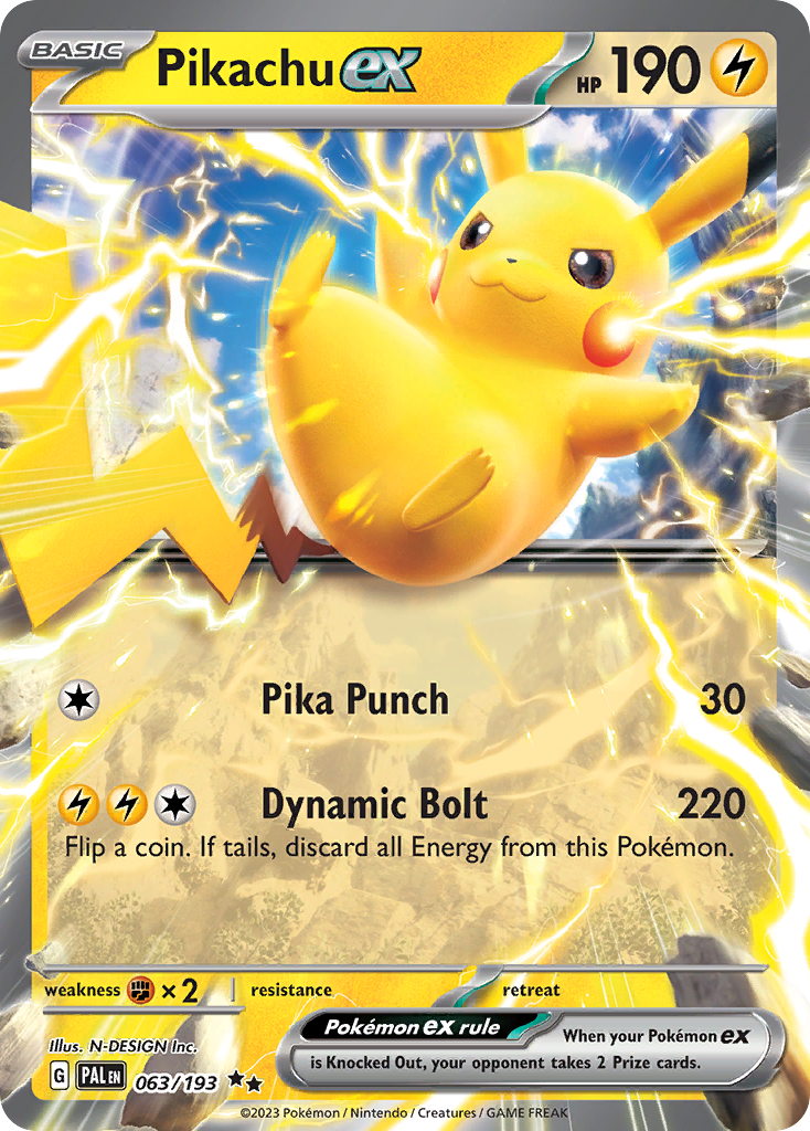 Pikachu ex - 063/193 - EN