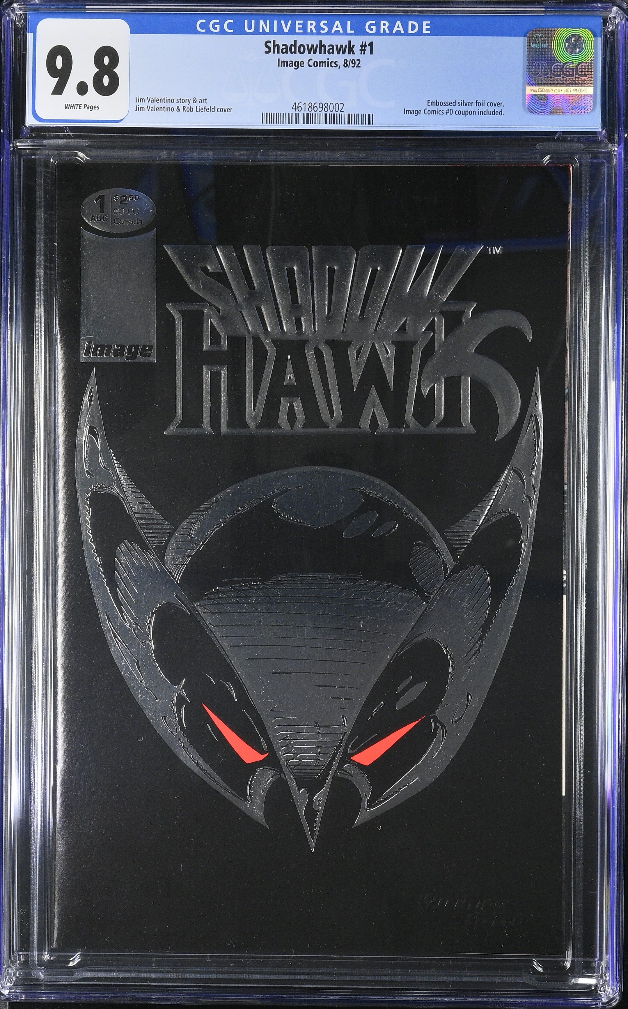 Shadowhawk Issue 1 - CGC 9.8 Shadowhawk Issue 1 - CGC 9.8
