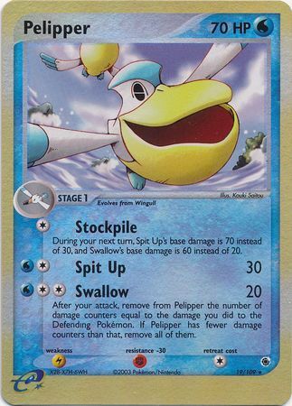 Pelipper - 19/109 - Reverse Holo - EN Pelipper - 19/109 - Reverse Holo - EN