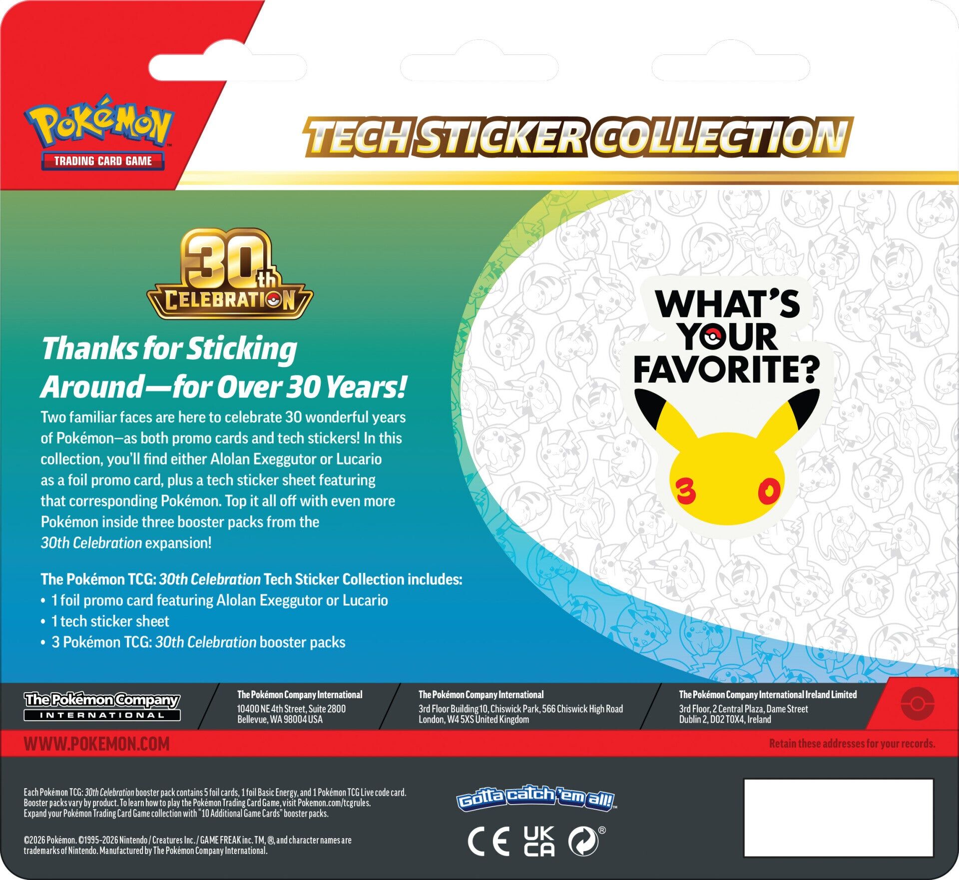 Pokémon TCG: 30th Celebration Tech Sticker Alolan Exeggutor Collection - EN