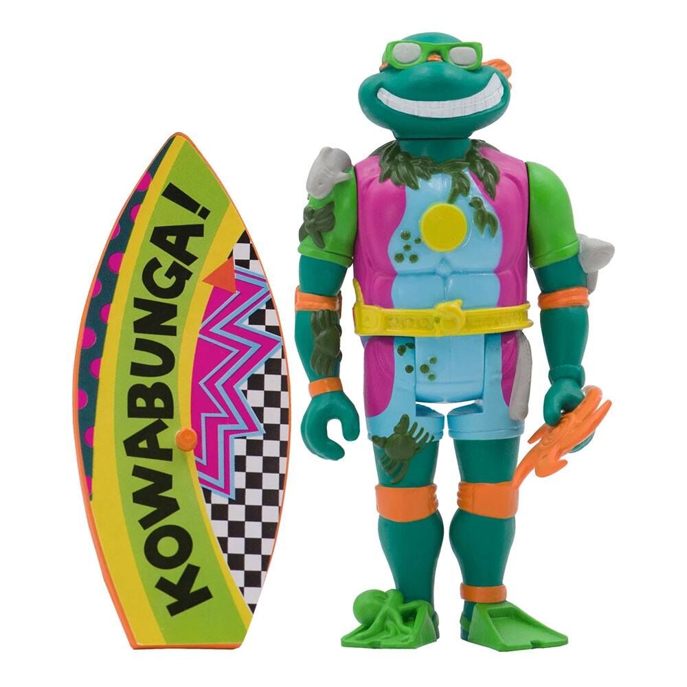 Teenage Mutant Ninja Turtles ReAction Actionfigur Sewer Surfer Michelangelo 10 cm Teenage Mutant Ninja Turtles ReAction Actionfigur Sewer Surfer Michelangelo 10 cm