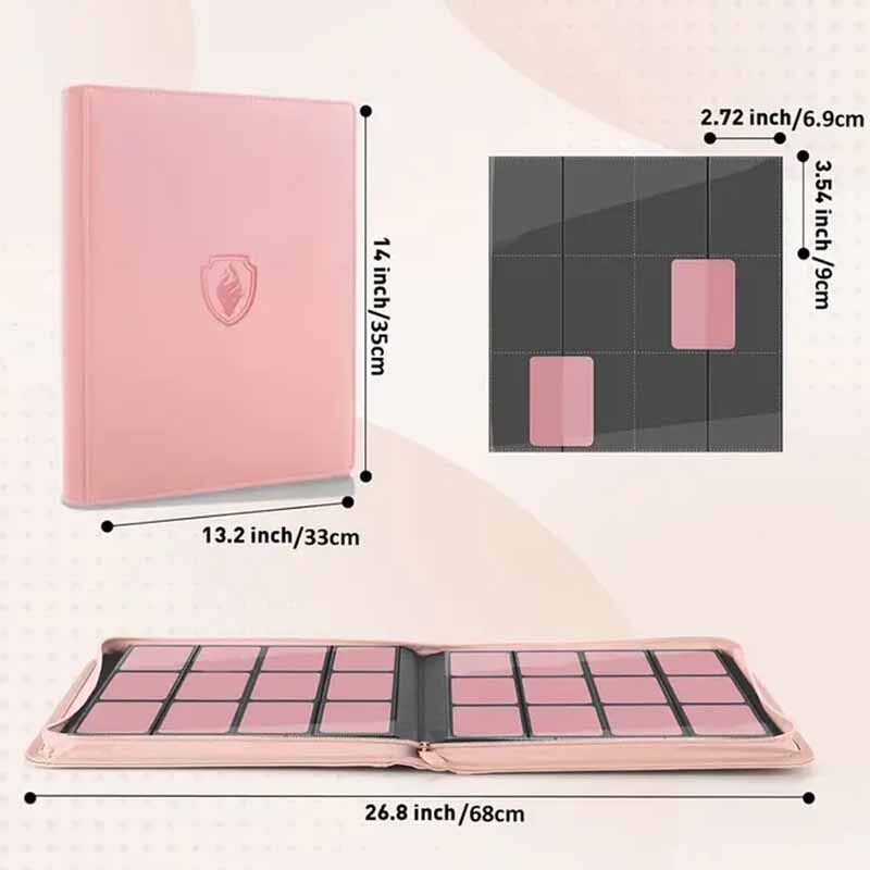 ZipBinder Ordner 12-Pocket Pink (480 Cards)