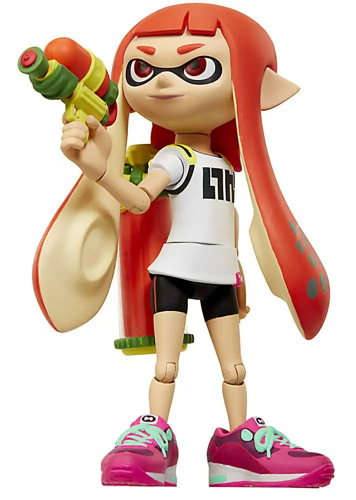 World of Nintendo Inkling Girl with Blaster Action Figure World of Nintendo Inkling Girl with Blaster Action Figure