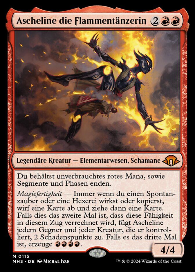Ashling, Flame Dancer - MH3 115 - Normal - DE - NM