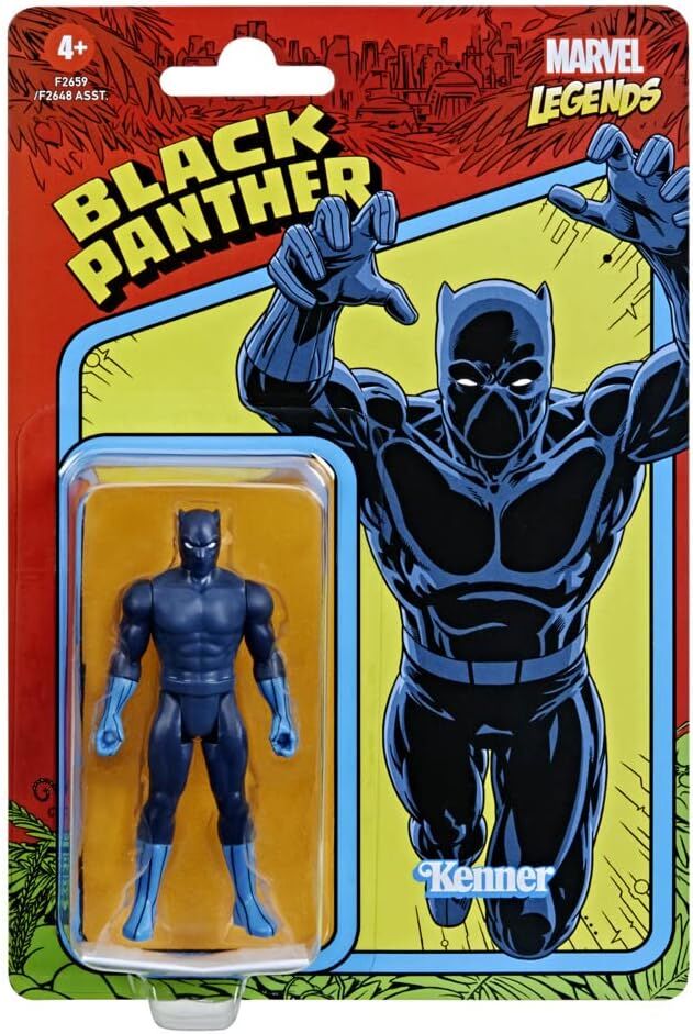 Marvel Legends Retro 375 Collection Black Panther Actionfigur - 9.5 cm