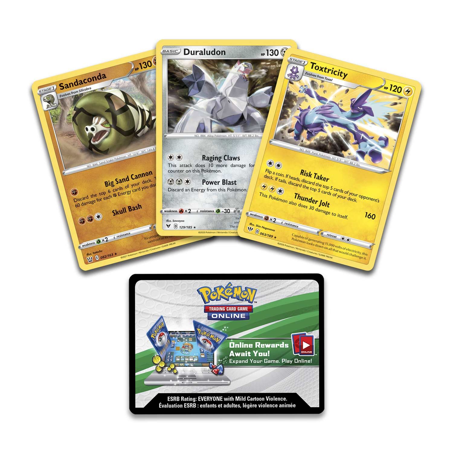 Pokémon Sword & Shield Knock Out Collection (Toxtricity, Duraludon & Sandaconda) - EN