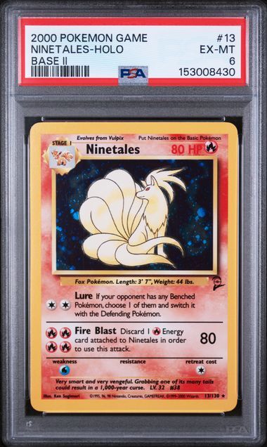 Ninetales #13 - Game Base II - Holo - PSA 6 EX-MT - Pokemon