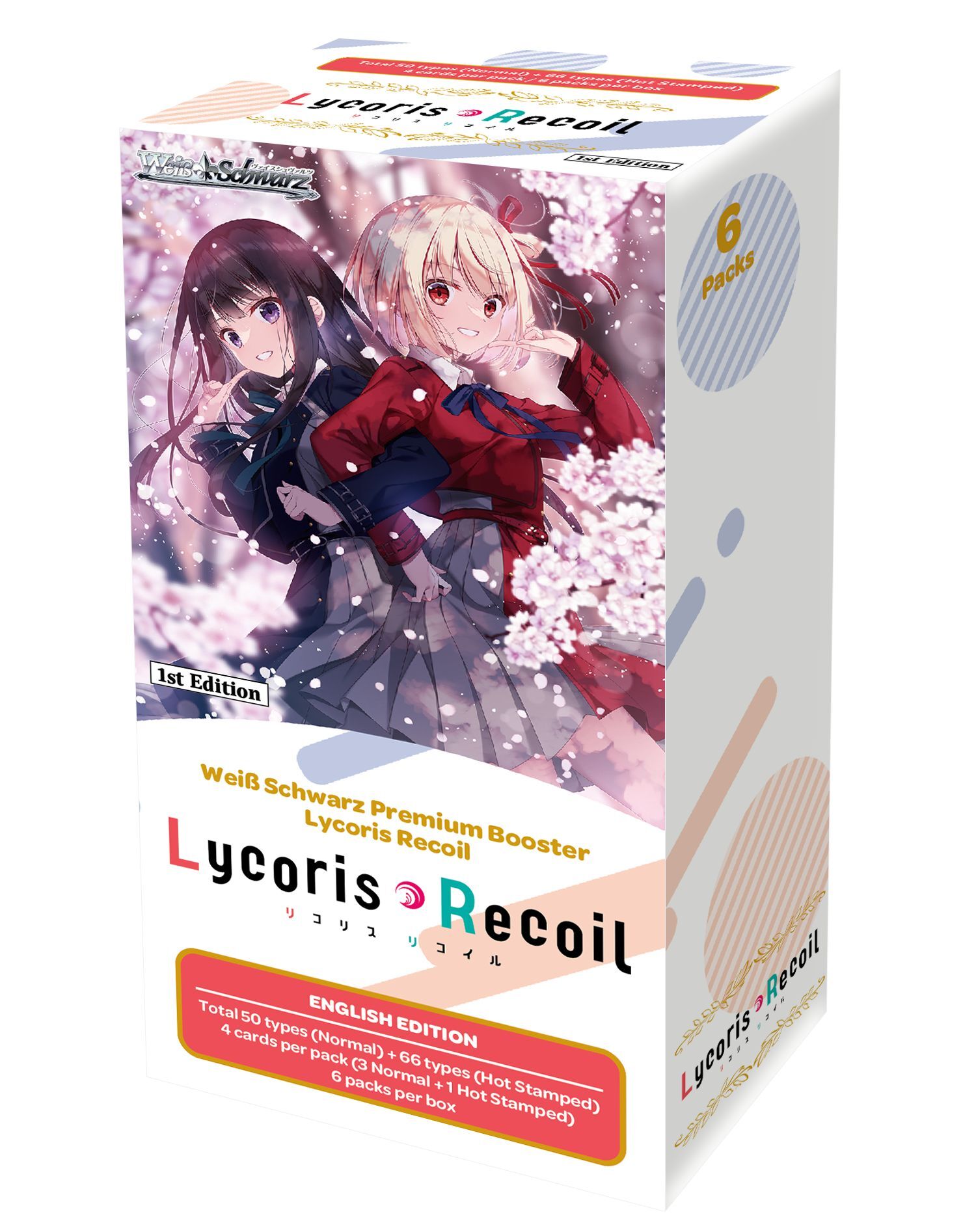 Lycoris Recoil Premium Booster Box (6 Packs) - Weiss Schwarz TCG - EN Lycoris Recoil Premium Booster Box (6 Packs) - Weiss Schwarz TCG - EN