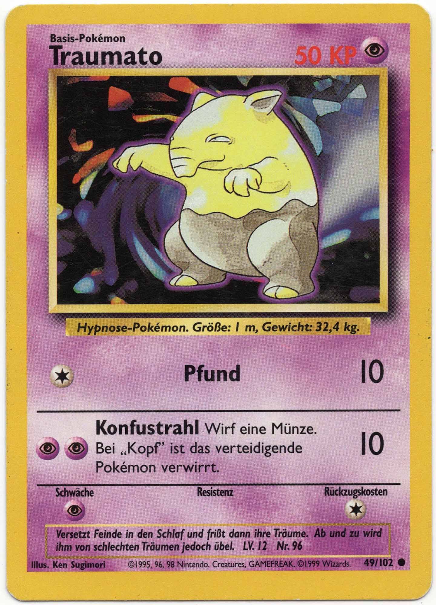Traumato - 49/102 - Pokémon TCG - Moderately Played