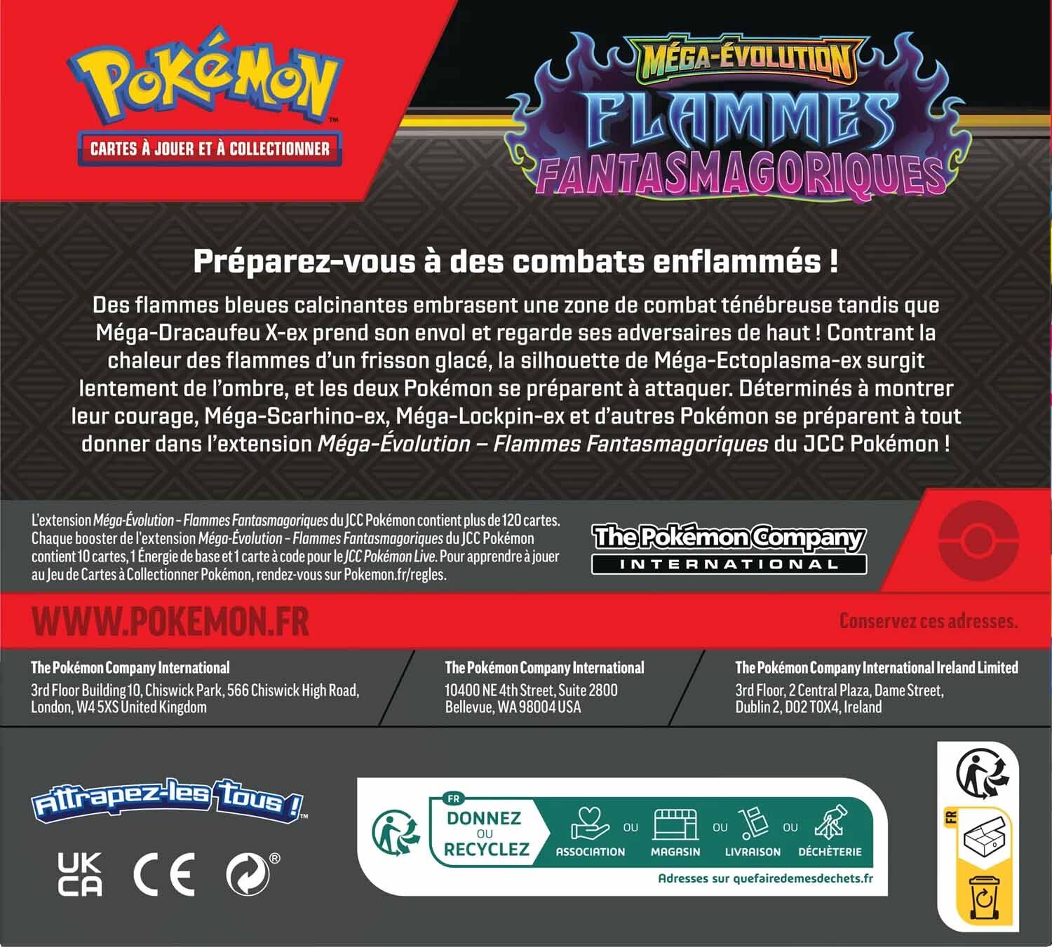 Pokémon JCC: Méga-Évolution - Flammes Fantasmagoriques Booster Display (36 Packs) - FR