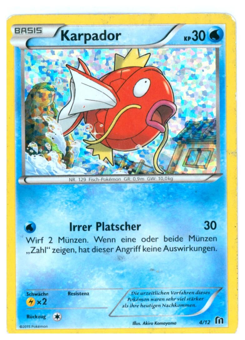 karpador-4-12-pokemon-tcg-moderatly-played-de Karpador - 4/12 - Pokémon TCG - Moderatly Played - DE