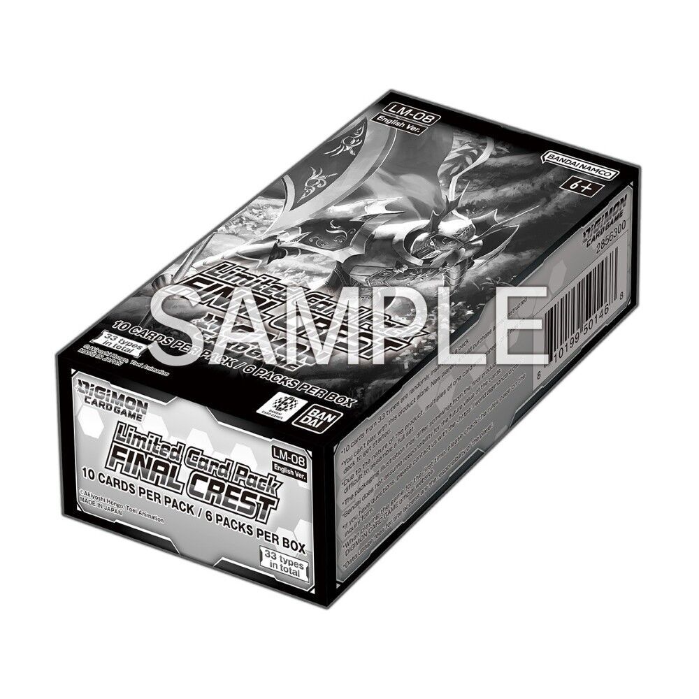 Limited Card Pack Final Crest LM-08 Booster Display (6 Packs) - Digimon Card Game - EN