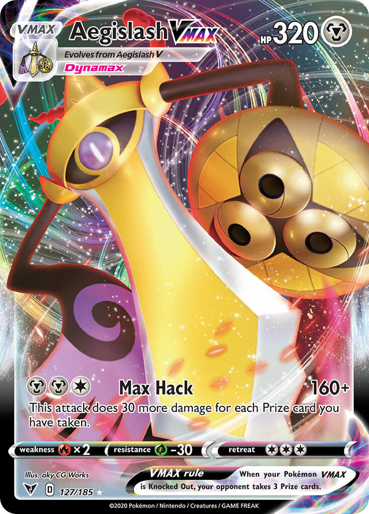 Aegislash VMAX - 127/185 - EN Aegislash VMAX - 127/185 - EN