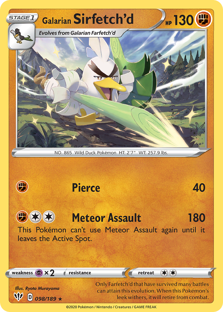 Galarian Sirfetch’d - 098/189 - EN Galarian Sirfetch’d - 098/189 - EN