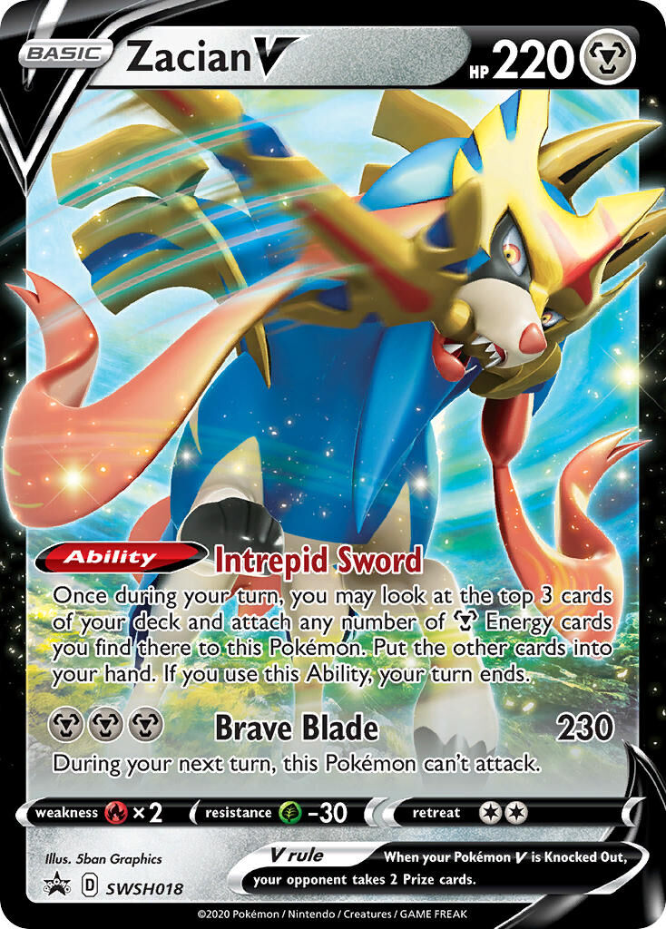 Zacian V - SWSH018/306 - EN Zacian V - SWSH018/306 - EN