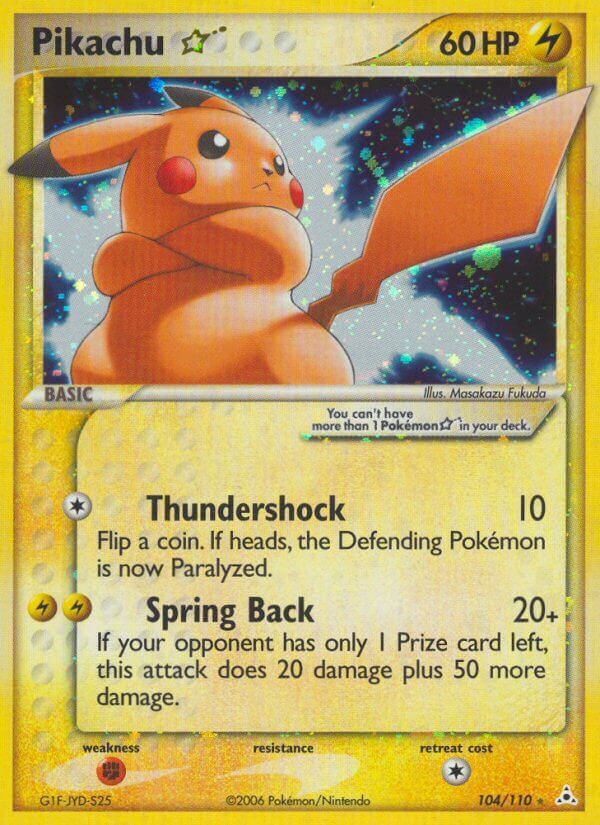 Pikachu Star - 104/110 - EN Pikachu Star - 104/110 - EN