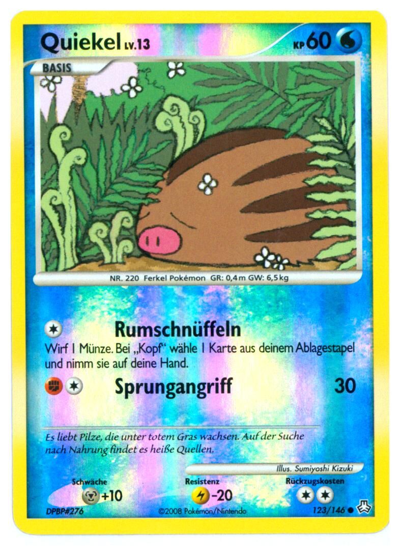 Quiekel - 123/146 - Pokémon TCG - Near Mint - DE