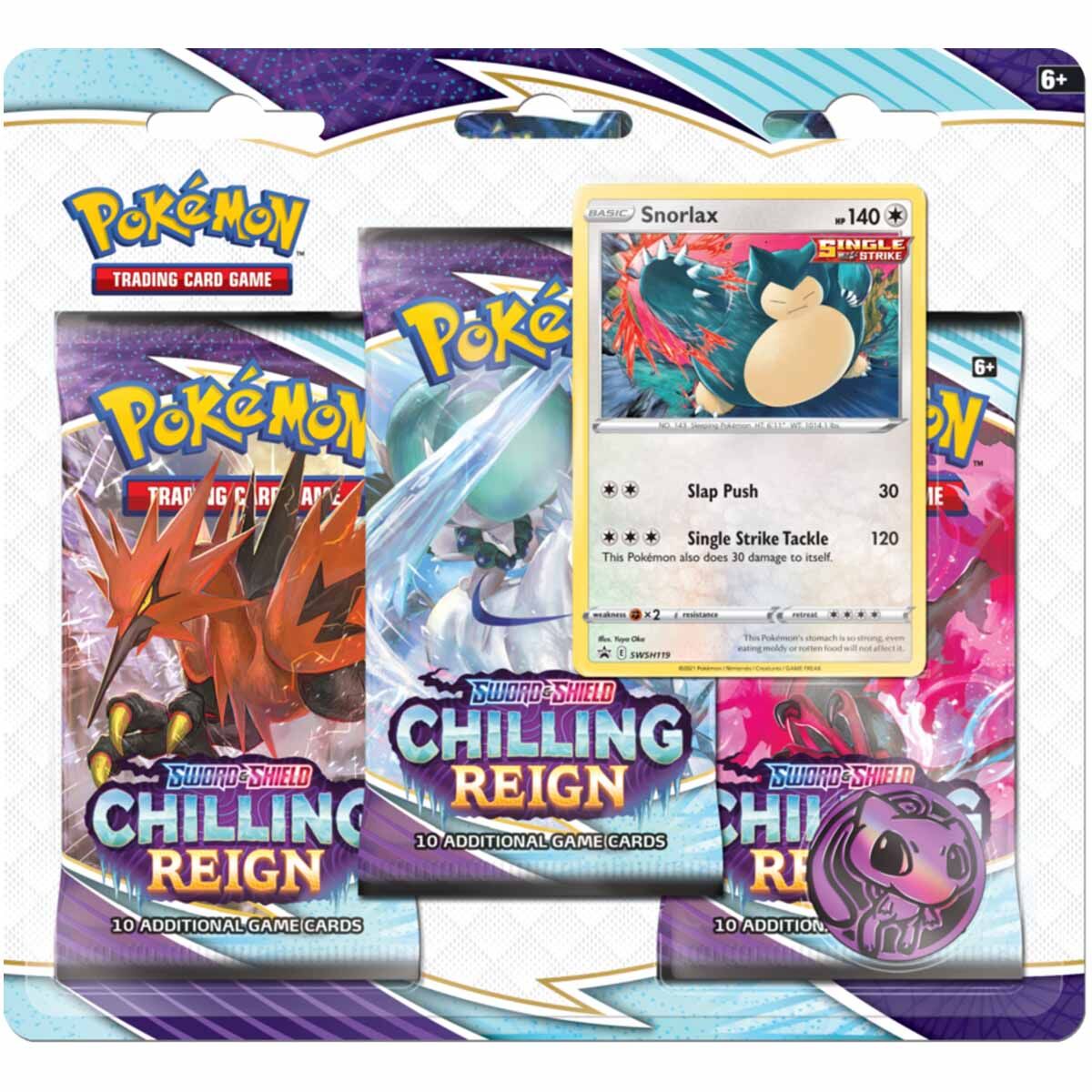 Pokémon Sword & Shield Chilling Reign Snorlax Collection Blister
