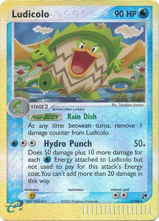 Ludicolo - 7/100 - Reverse Holo - EN