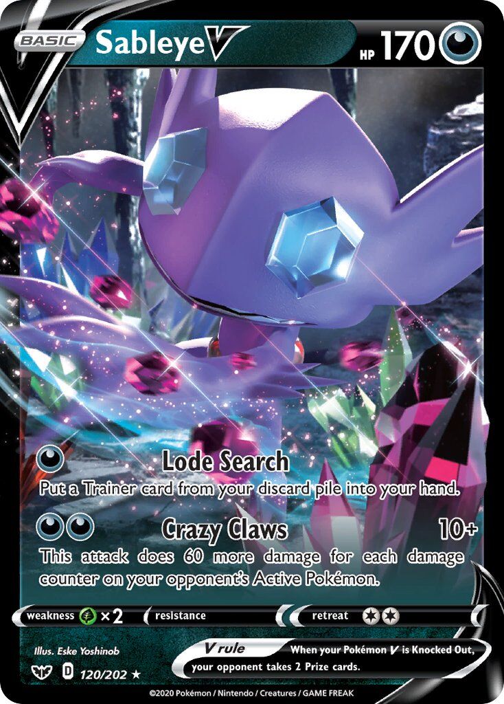 Sableye V - 120/202 - EN Sableye V - 120/202 - EN