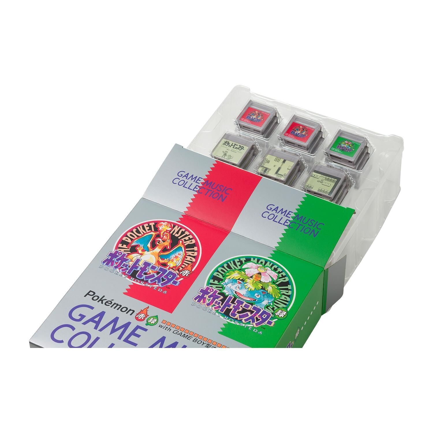 Pokémon Red & Green Game Music Collection with Game Boy-style Playback Machine