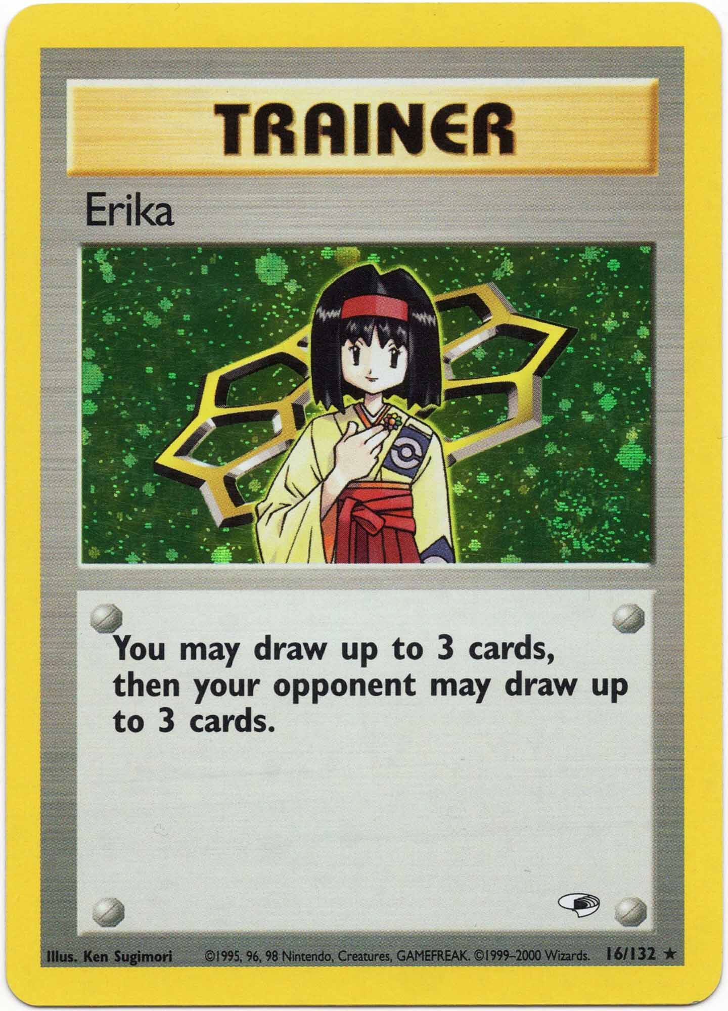 Erika - 16/132 - Pokémon TCG (Lightly Played)
