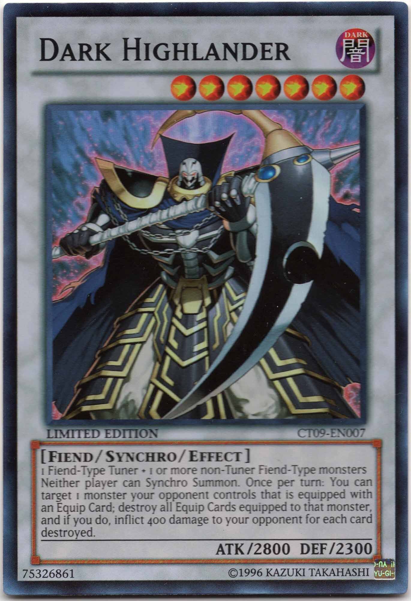 dark-highlander-ct09-en007-super-rare-limited-edition-near-mint Dark Highlander - CT09-EN007 - Super Rare - Limited Edition (Near Mint)