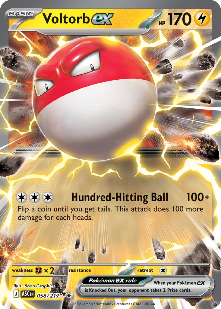 Voltorb ex - 058/217 - EN Voltorb ex - 058/217 - EN