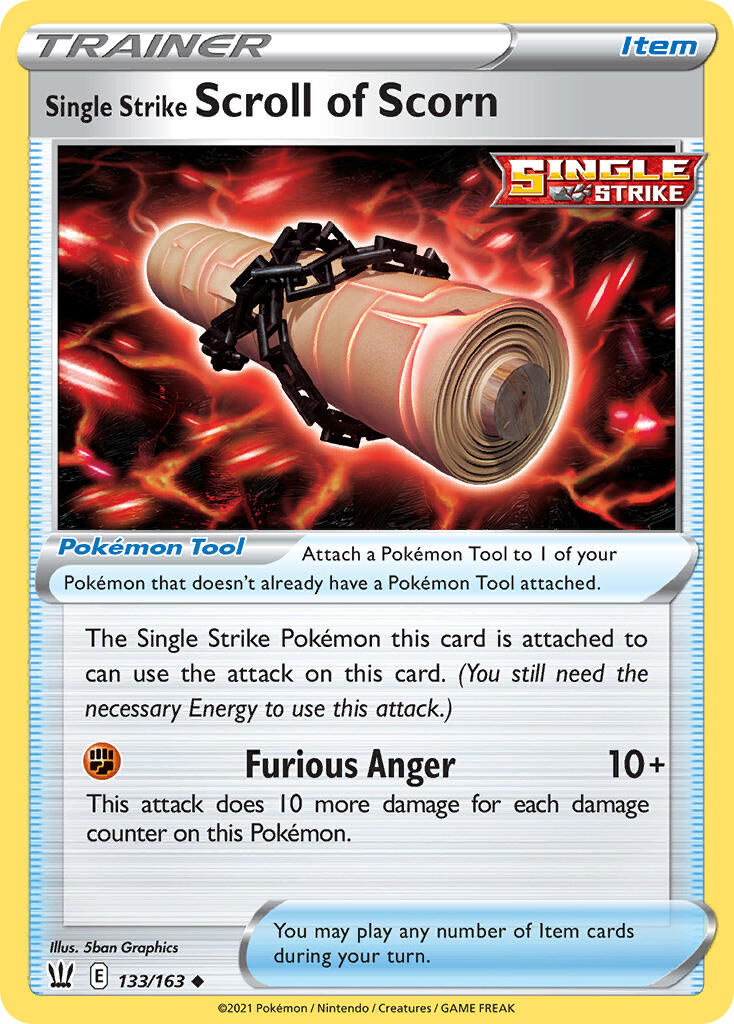 Single Strike Scroll of Scorn - 133/163 - EN