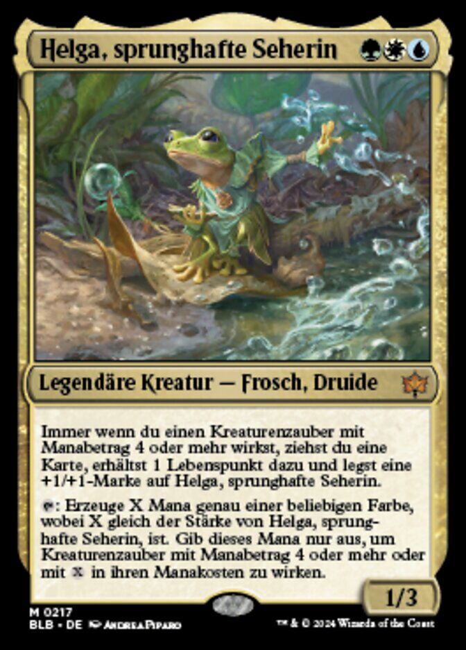 Helga, Skittish Seer - BLB 217 - Normal - DE - NM Helga, Skittish Seer - BLB 217 - Normal - DE - NM