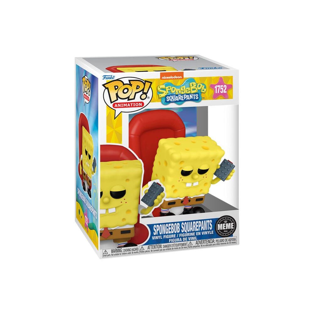Meme POP! Vinyl Figur SpongeBob Squarepants (1752) 9 cm Meme POP! Vinyl Figur SpongeBob Squarepants (1752) 9 cm