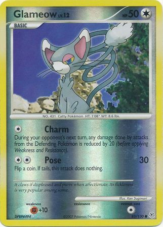 Glameow - 83/130 - Reverse Holo - EN Glameow - 83/130 - Reverse Holo - EN