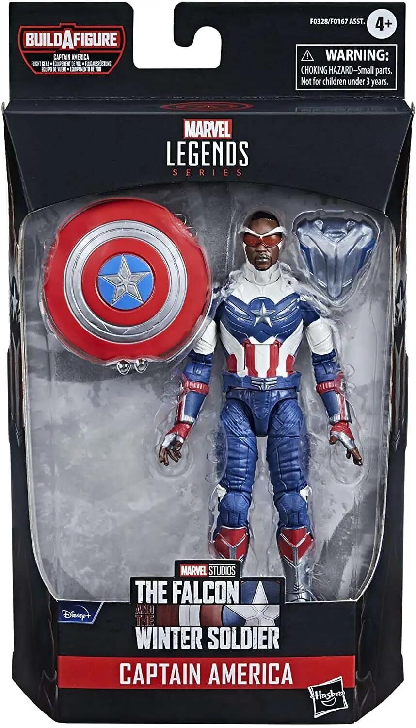 The Falcon and the Winter Soldier Marvel Legends Captain America Flight Gear Series Captain America Action Figure [Disney Plus]