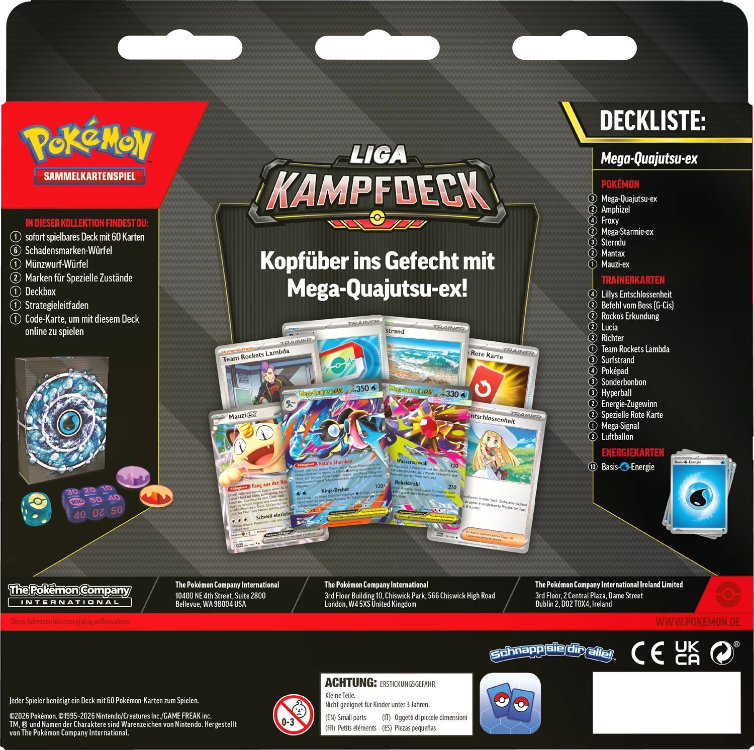 Pokémon TCG: Liga Kampfdeck Mega-Quajutsu ex - DE