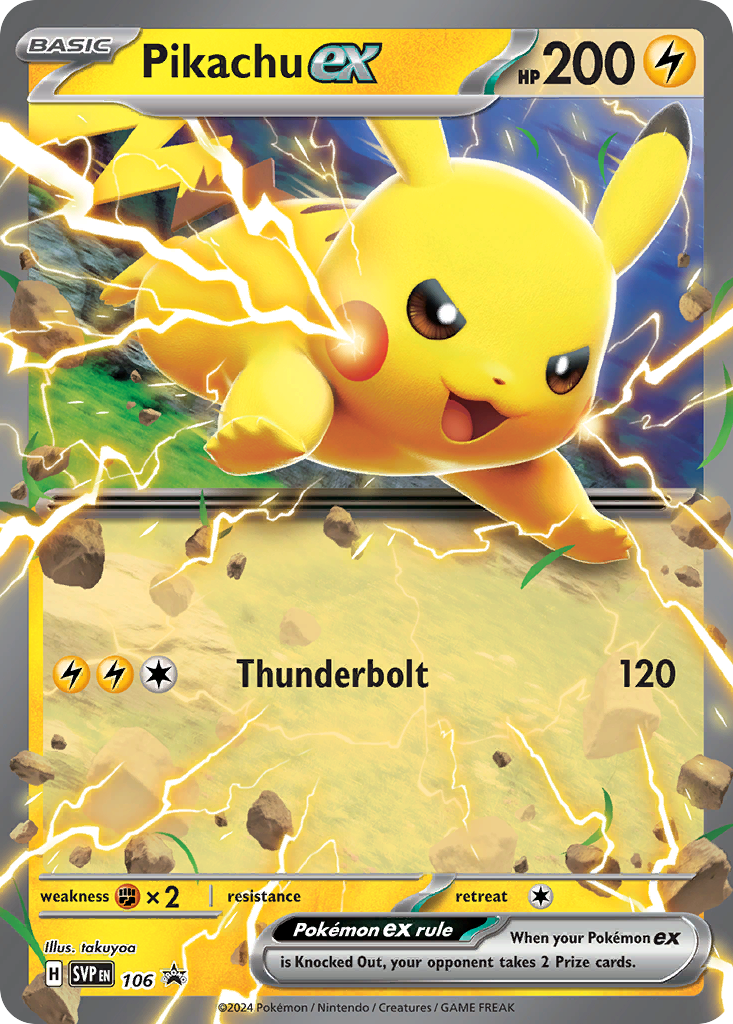 Pikachu ex - SVP106 - EN