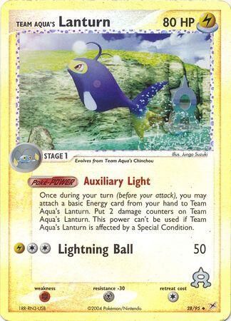 Team Aqua’s Lanturn - 28/97 - Reverse Holo - EN