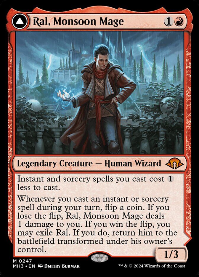 Ral, Monsoon Mage // Ral, Leyline Prodigy - MH3 247 - Normal - EN - NM
