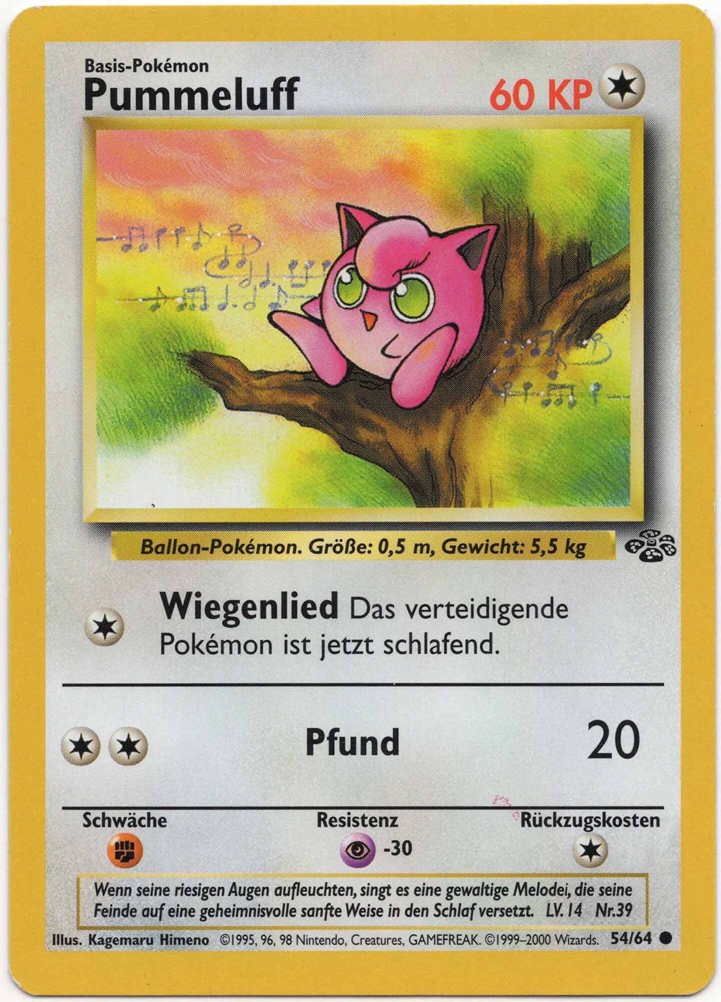 Pummeluff - 54/64 - Pokémon TCG