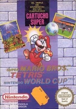 Super Mario Bros Tetris Nintendo World Cup - NES Super Mario Bros Tetris Nintendo World Cup - NES