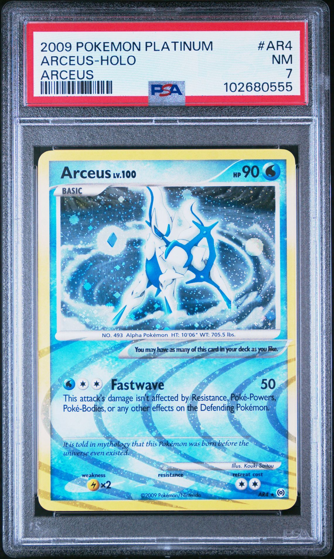 2009 POKEMON PLATINUM ARCEUS AR4 ARCEUS-HOLO - PSA 7 NM - Pokémon