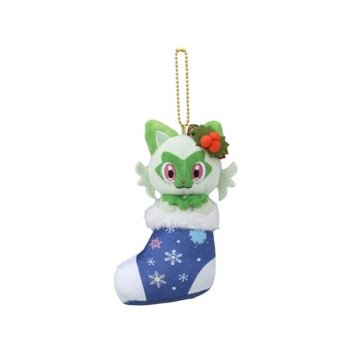 Paldeas Sprigatito Weihnachtsmarkt Plush - 16 cm Paldeas Sprigatito Weihnachtsmarkt Plush - 16 cm