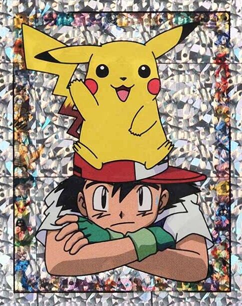 Ash & Pkachu-Prism - S2 - Merlin Sticker Series 1 Ash & Pkachu-Prism - S2 - Merlin Sticker Series 1