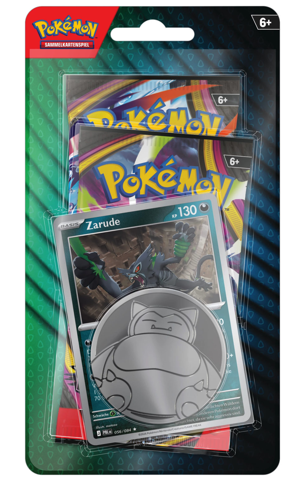 Pokémon TCG: 2-Pack Zarude Blister Q3 2026 - DE Pokémon TCG: 2-Pack Zarude Blister Q3 2026 - DE