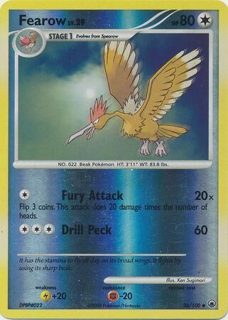 Fearow - 36/100 - Reverse Holo - EN Fearow - 36/100 - Reverse Holo - EN