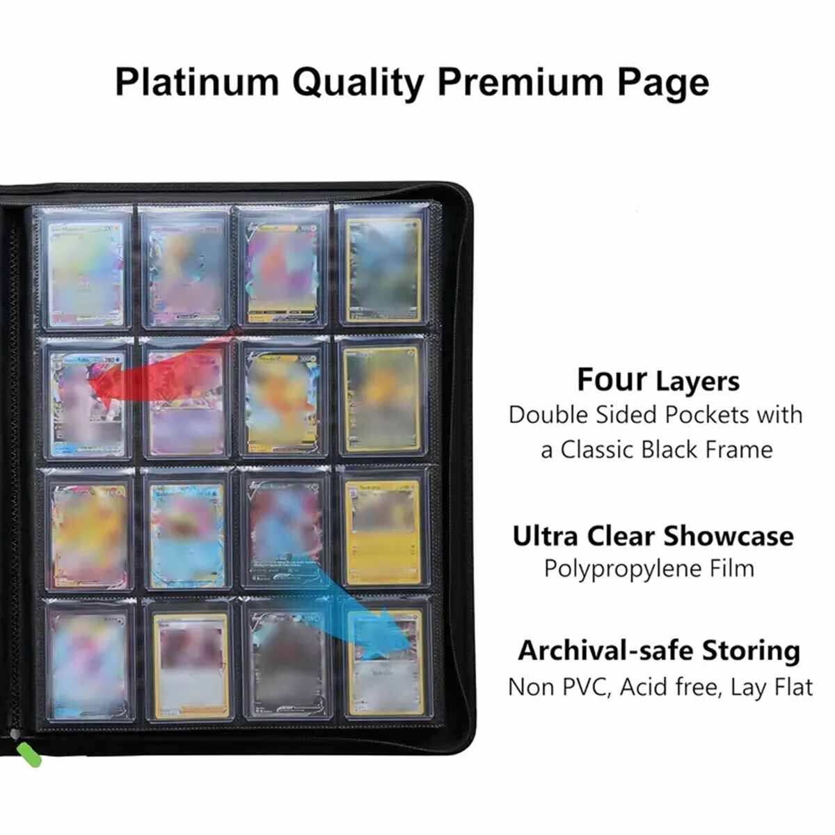 Mega Toploader Binder Order Gelb (512 Cards)