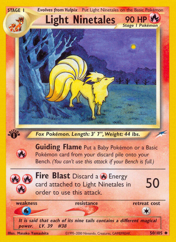 Light Ninetales - 50/113 - 1st Edition - EN Light Ninetales - 50/113 - 1st Edition - EN